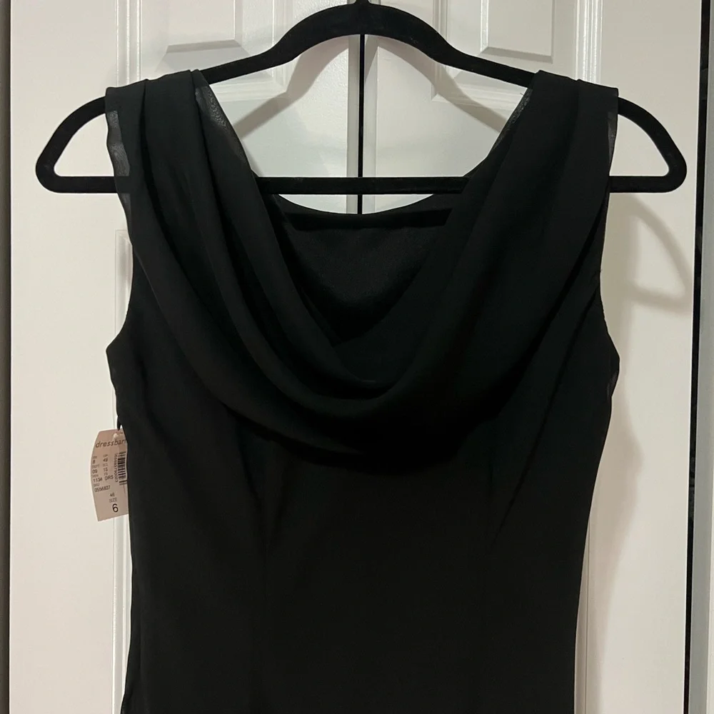 Vintage Dressbarn Black Floral Beaded Dress - NWT  (Size 6) - Picture 9 of 11